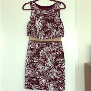 Navy and white Bailey 44 two piece set dress